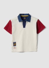 OVS Boys' Multicolour Pure Cotton Polo Shirt “ Oversized Fit