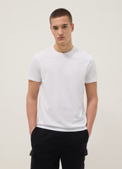 OVS White Pure Cotton Short-Sleeve T-Shirt