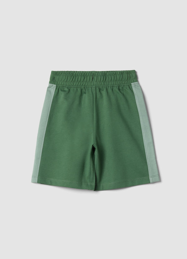 OVS Children'S Green Cotton Shorts With Regular Fit