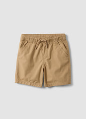 OVS Beige Pure Cotton Boys’ Shorts, Regular Fit, With Drawstring