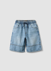 OVS Boys’ Blue Denim Shorts In Pure Cotton, Regular Fit