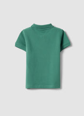 OVS Boys’ Green Organic Cotton Polo Shirt, Regular Fit