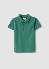 OVS Boys’ Green Organic Cotton Polo Shirt, Regular Fit