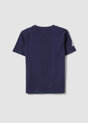 OVS Blue Pure Cotton Boys’ T-Shirt With Sailing Print