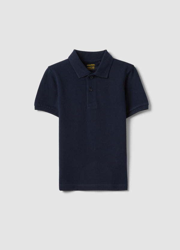 OVS Boys’ Blue Organic Cotton Polo Shirt, Regular Fit