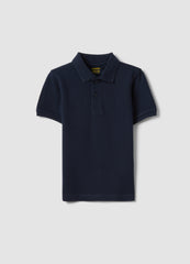 OVS Boys’ Blue Organic Cotton Polo Shirt, Regular Fit