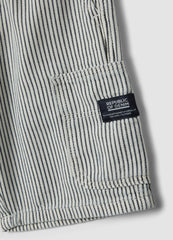 OVS Boys’ Regular-Fit Pure Cotton Multicolour Striped Cargo Shorts