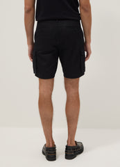 OVS Black Pure Cotton Cargo Shorts, Regular Fit