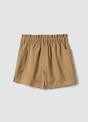 OVS Beige Modal-Blend Shorts With Elasticated Paper-Bag Waist