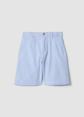 OVS Blue Striped Pure Cotton Shorts