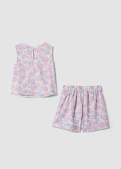 OVS Pink Stretch-Fabric Set With Top And Shorts