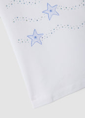 OVS White Short-Sleeved Stretch-Cotton T-Shirt