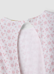 OVS Pink Pure Cotton Dress With Broderie Anglaise Embroidery