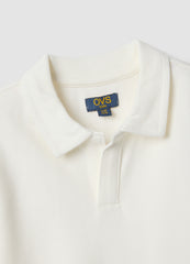 OVS White Stretch Cotton Polo Shirt For Boys