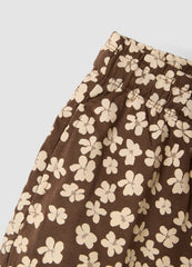 OVS Girls’ Multicolour Floral Shorts In Pure Organic Cotton, Regular Fit