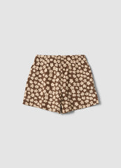 OVS Girls’ Multicolour Floral Shorts In Pure Organic Cotton, Regular Fit