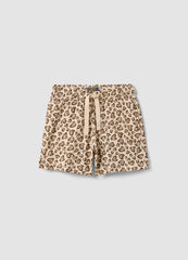 OVS Beige Pure Cotton Shorts With Heart Print