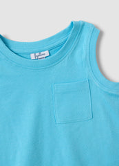 OVS 2-Pack Of Light Blue Pure Cotton Tank Tops