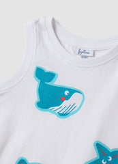 OVS 2-Pack Of Light Blue Pure Cotton Tank Tops