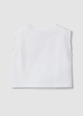 OVS White Pure Cotton Vest Top With Print