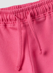 OVS Girls Pink Pure Cotton Shorts, Regular Fit
