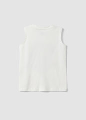 OVS White Pure Cotton Vest Top With Print