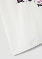 OVS White Pure Cotton Vest Top With Print