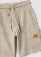 OVS Orange And Beige Cotton-Blend Set With T-Shirt And Shorts