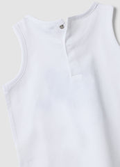 OVS White Pure Cotton Vest With Print