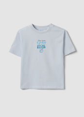 OVS Grey Pure Cotton Toy Story Graphic T-Shirt For Boys
