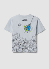 OVS Grey Pure Cotton Toy Story Graphic T-Shirt For Boys