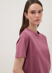 OVS Pink Relaxed-Fit Pure Cotton Short-Sleeve T-Shirt