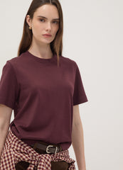 OVS Purple Pure Cotton Relaxed-Fit T-Shirt