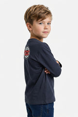 OVS Grey Pure Cotton Looney Tunes Print T-Shirt For Boys