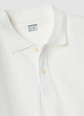 OVS White Pure Cotton Piquã© Polo Shirt With Classic Collar, Regular Fit