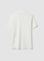 OVS White Pure Cotton Piquã© Polo Shirt With Classic Collar, Regular Fit