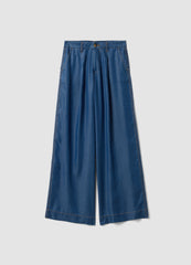 OVS Blue Wide-Leg Jeans In Pure Lyocell