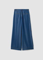 OVS Blue Wide-Leg Jeans In Pure Lyocell
