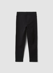 OVS Girls’ Black Slim-Fit Stretch Organic Cotton Treggings