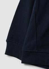 OVS Blue 100% Cotton Hoodie With Front Print For Boys