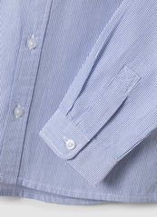 OVS White Striped Pure Cotton Shirt With Chest Pocket For Boys