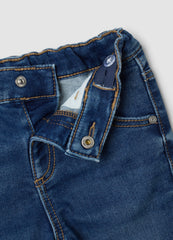 OVS Dark Blue Stretch-Cotton Denim Jeans, Regular Fit For Baby Boy