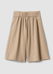 OVS Beige Wide-Leg Stretch Viscose Trousers With Bow For Baby Girl