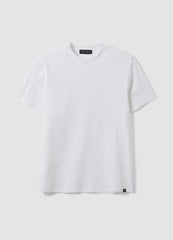 OVS White Pure-Cotton Crew-Neck T-Shirt In A Regular Fit