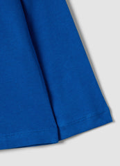 OVS Blue Organic Cotton T-Shirt With Varsity Print For Boys