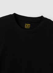 OVS Black Long-Sleeve T-Shirt In 100% Organic Cotton With Crew Neck