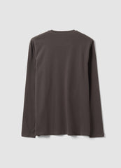 OVS Grey Long-Sleeve Crew-Neck T-Shirt In 100% Organic Cotton