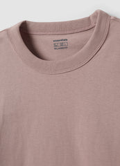 OVS Pink Pure Cotton Crew-Neck T-Shirt, Relaxed Fit