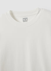OVS White Long-Sleeved Crew-Neck T-Shirt In Pure Organic Cotton