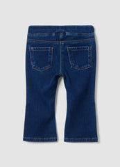 OVS Blue Stretch Cotton Flare-Fit Jeggings For Baby Girl
